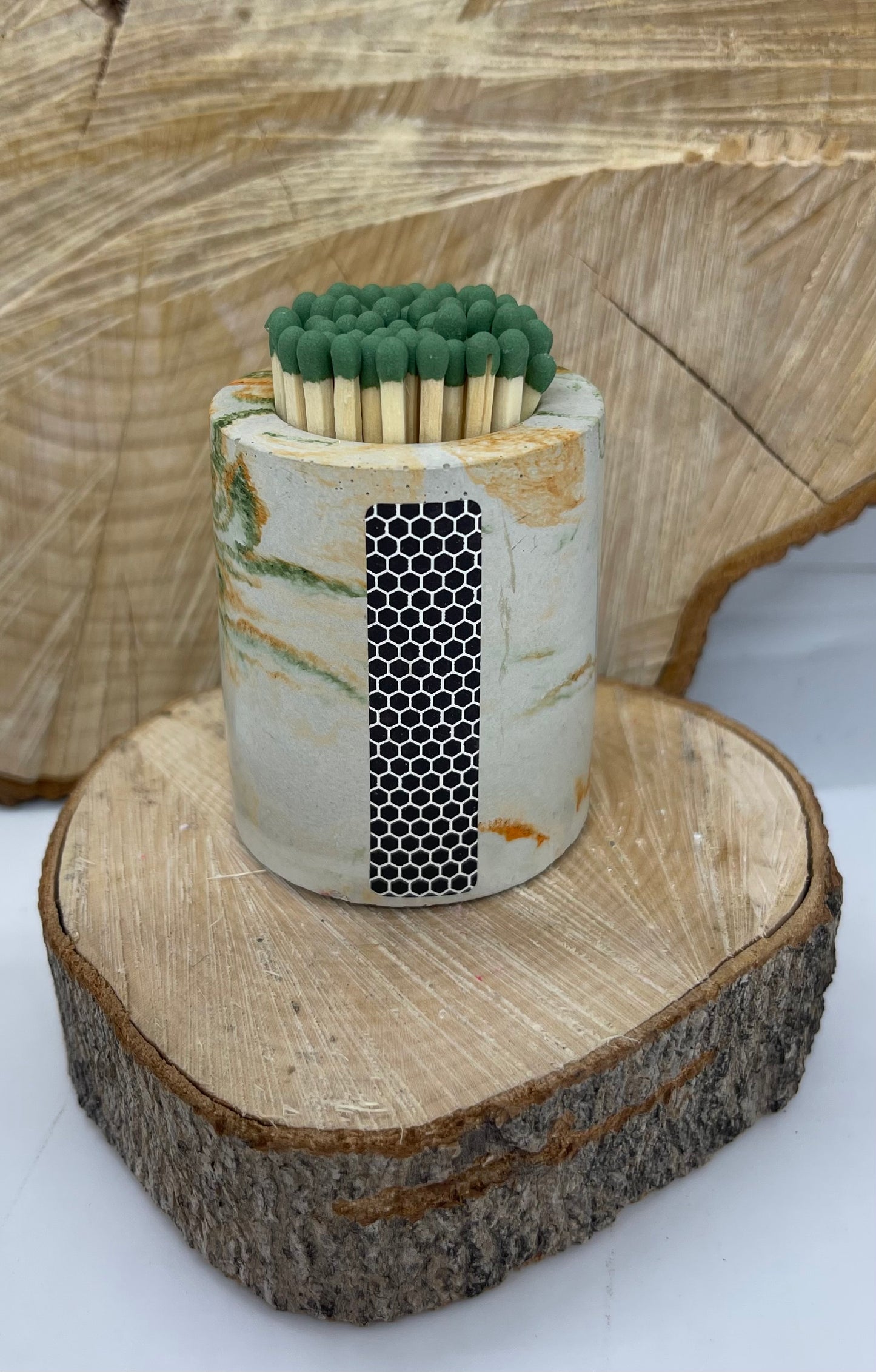 Concrete Match holder with striker pad