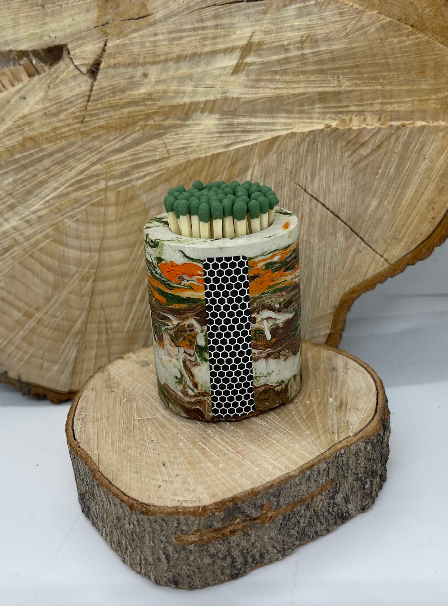 Concrete Match holder with striker pad