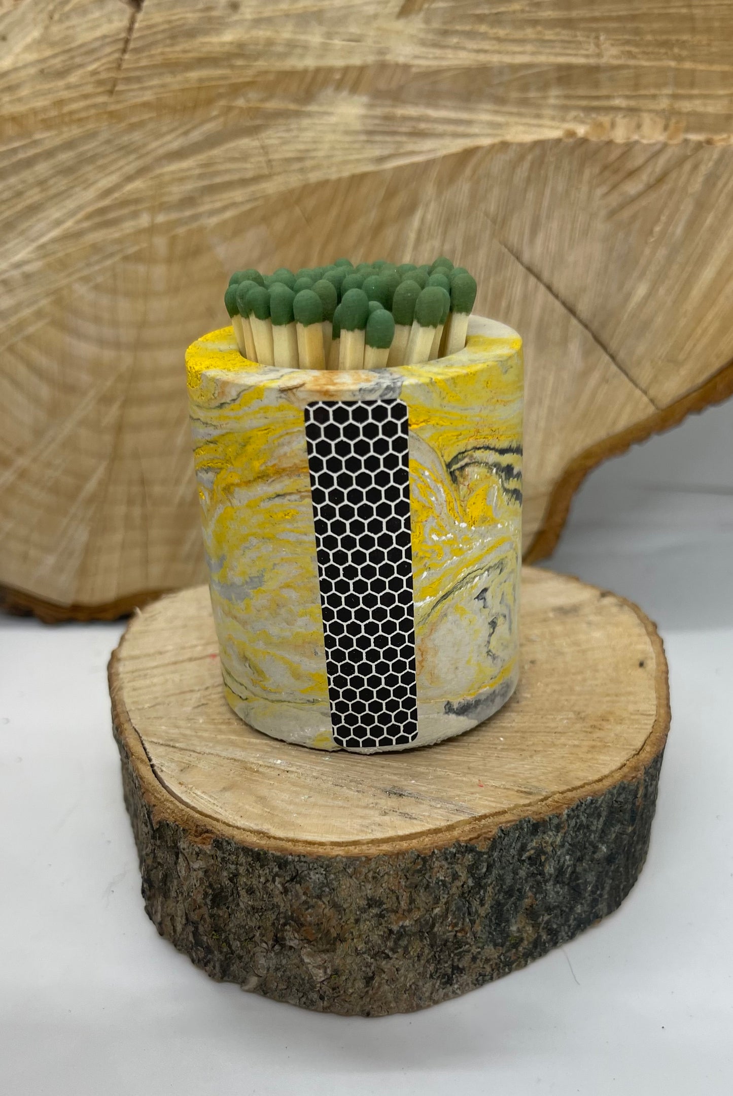 Concrete Match holder with striker pad