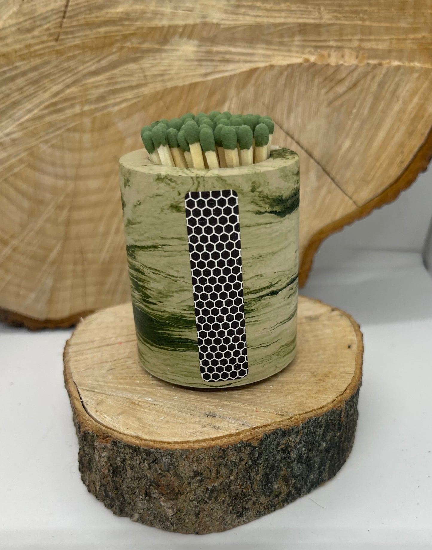 Concrete Match holder with striker pad